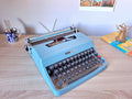 Vertical Script Olivetti Lettera 32 Typewriter, New Platen