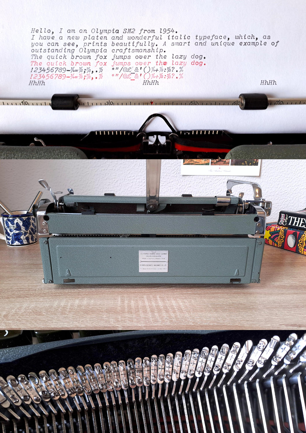 Italic Olympia SM2 Typewriter, New Platen