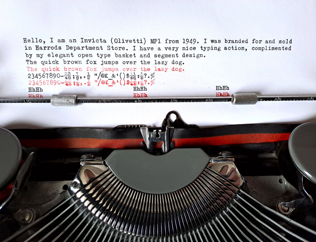 Harrods Invicta Typewriter (MP1)