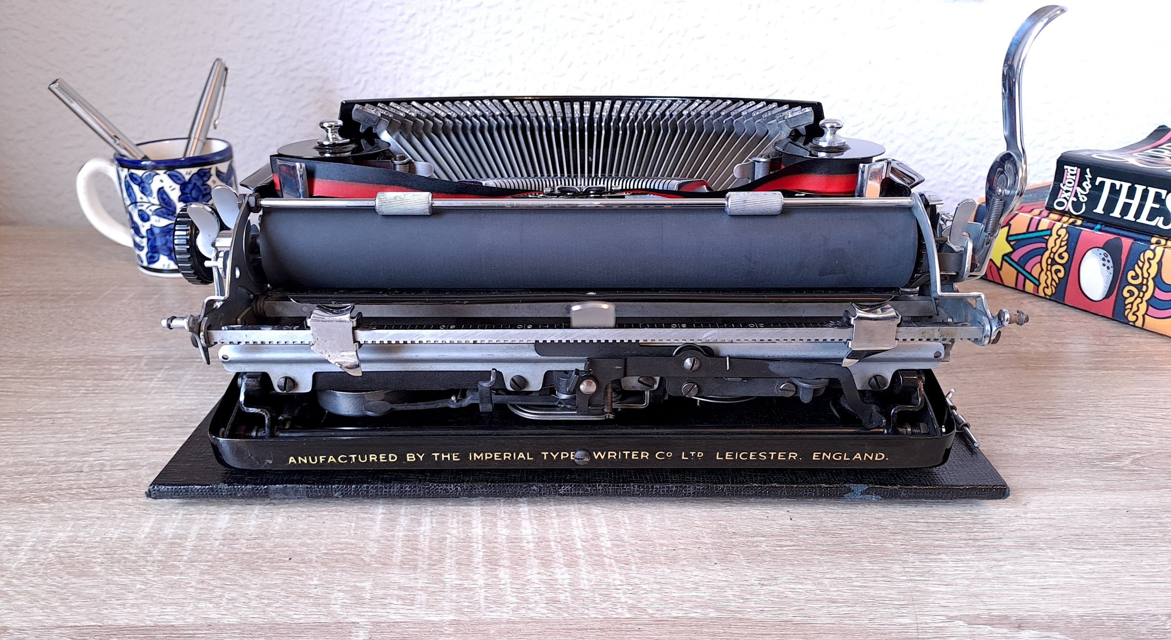 Imperial Good Companion Typewriter with Rare Secretarial Case, New Platen & Baseboard Feet