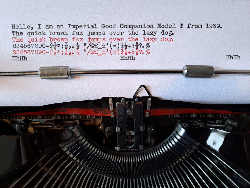Imperial Good Companion Model T Typewriter, New Platen