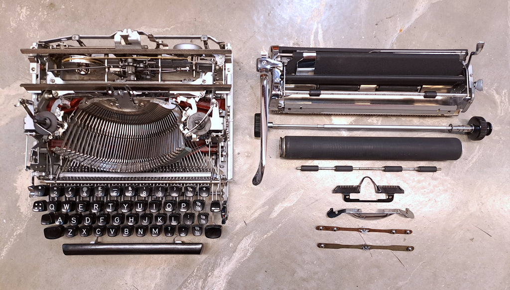 Olympia SM2 Black Typewriter, New Platen