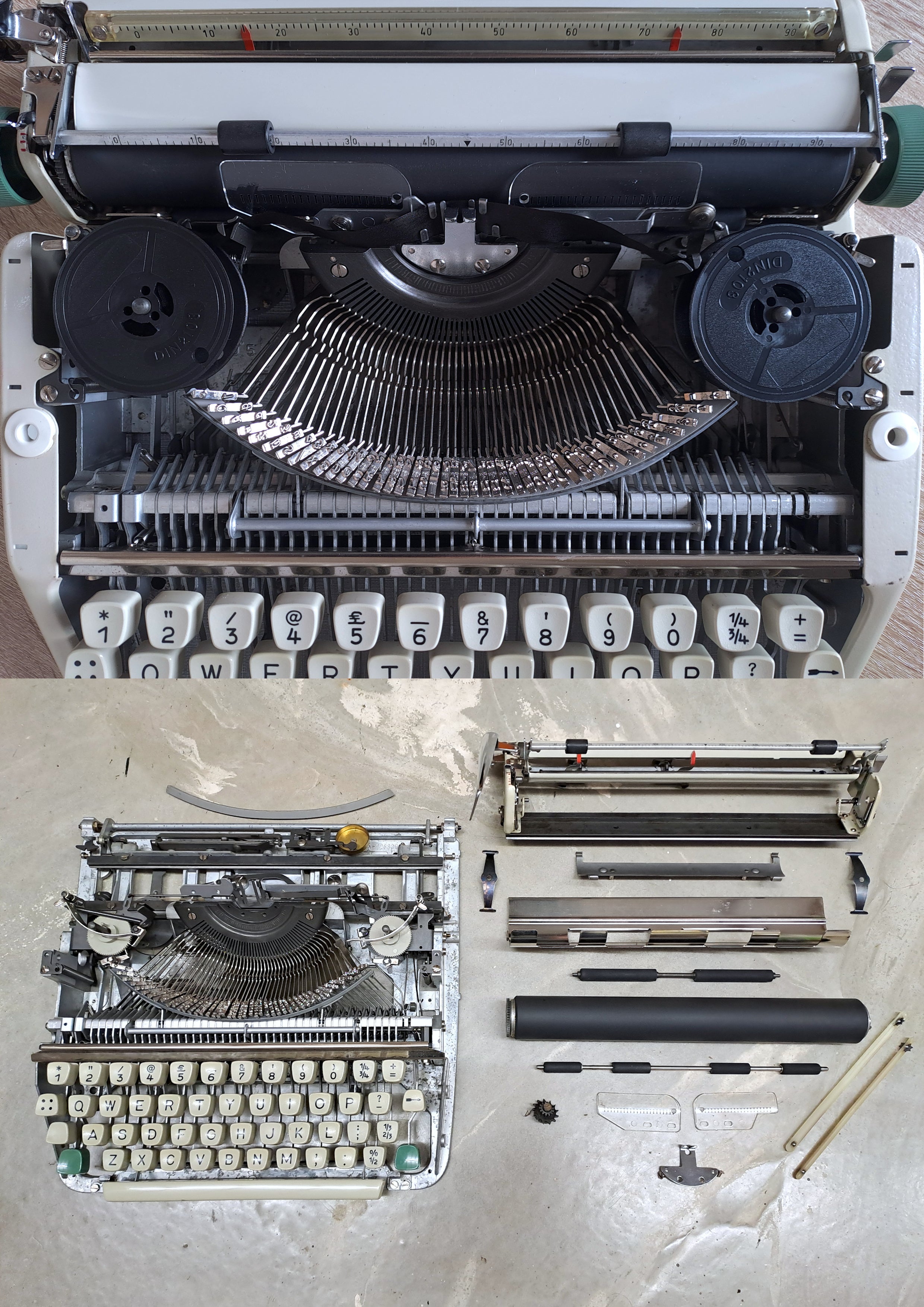 Script (cursive) Olympia Splendid 33 Typewriter