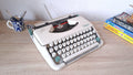 Olympia Splendid 66 typewriter with italic typeface, front three-quarter view