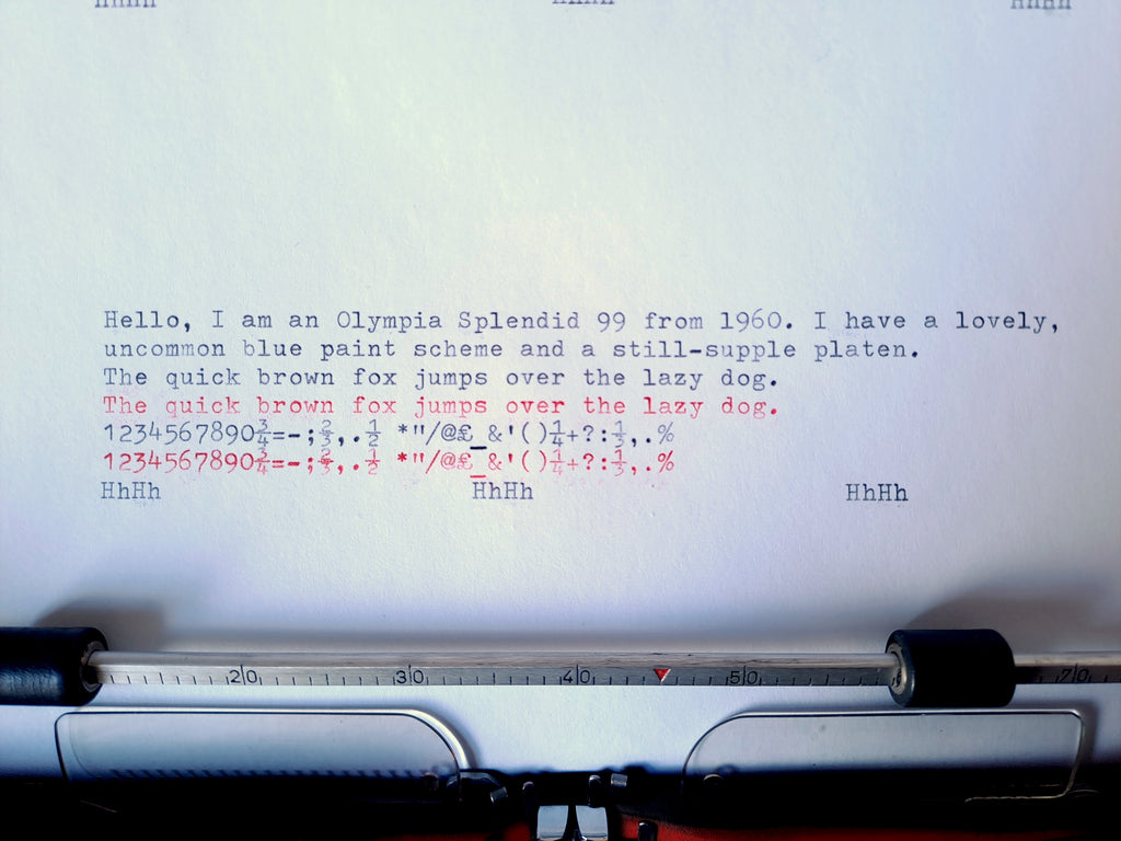 Olympia Splendid 99 Typewriter