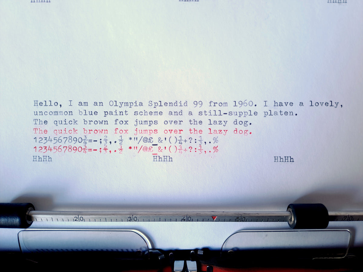 Olympia Splendid 99 Typewriter