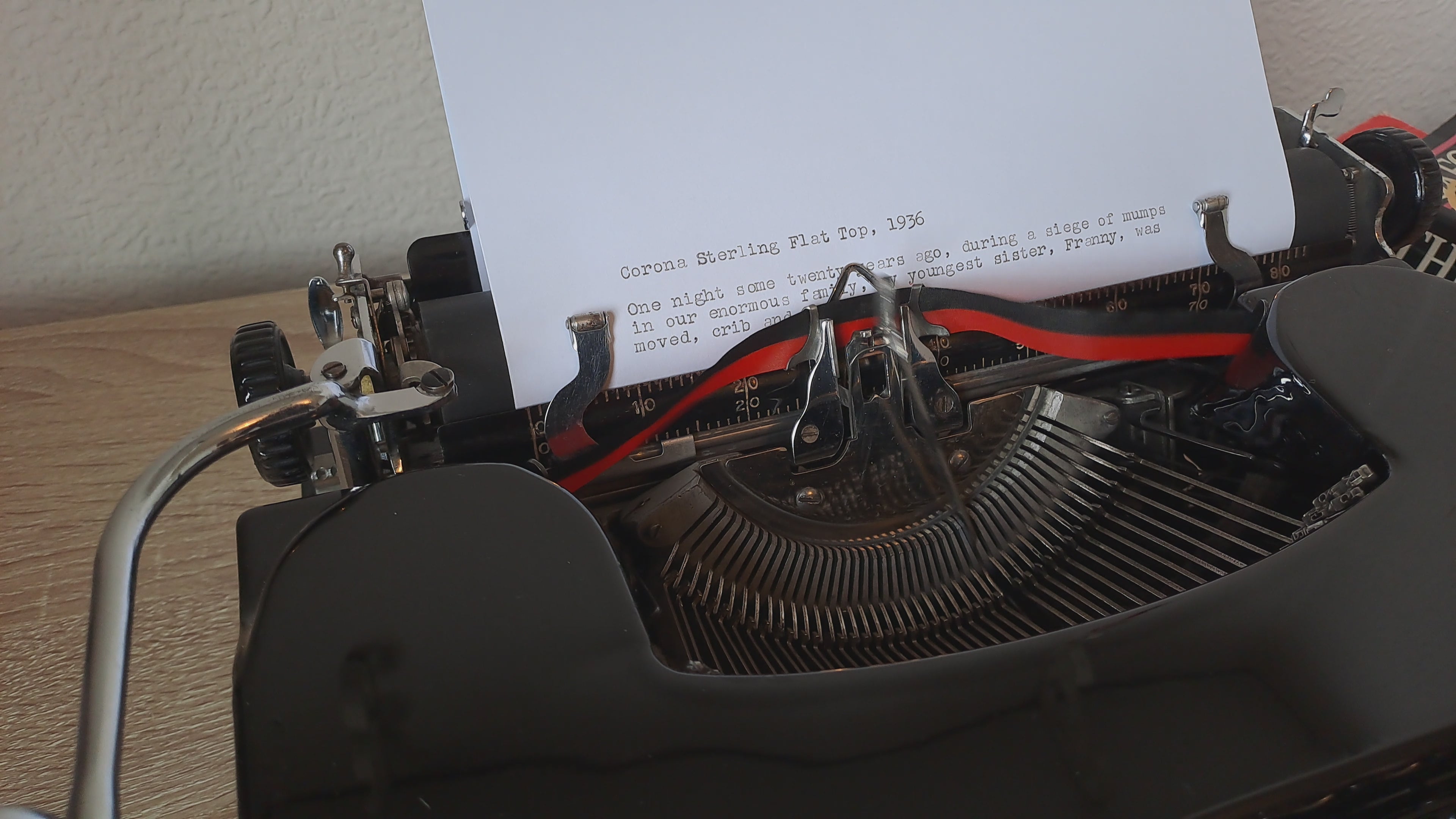 Corona 'Flat Top' Typewriter with rare Apothecary Keys & New Platen